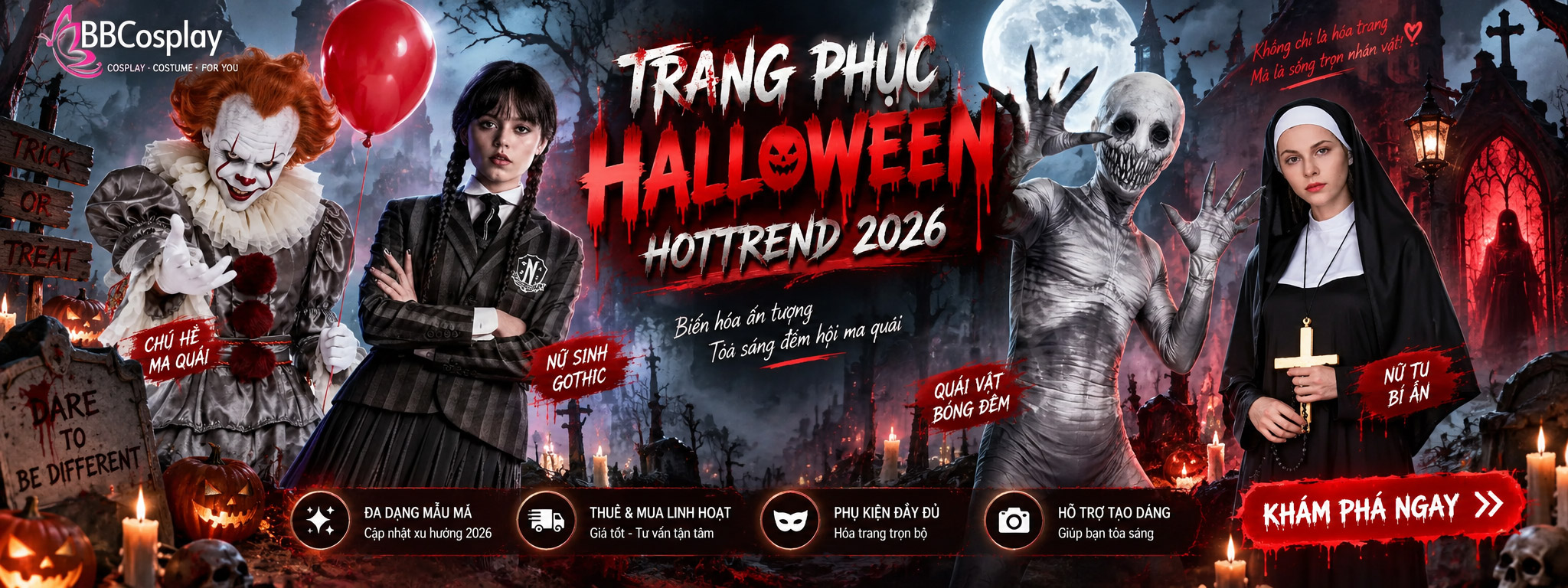 Banner trang phục Nhật Bản